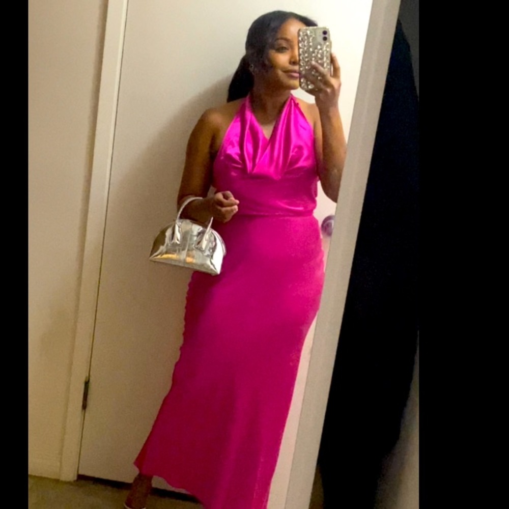 MIDI SLIP DRESS - Picture 2 of 3